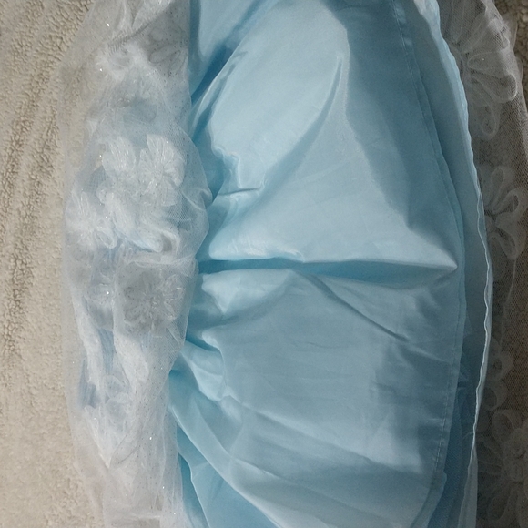 Nannette Baby Dress Beautiful Baby Blue Size 12 Months - Picture 7 of 10